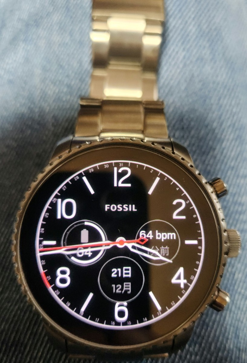 スマートウォッチ Fossil 腕時計 Watch GPS　脈拍数_画像7