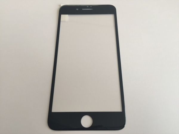iPhone7 Plus iPhone8 Plus 5.5 9H 枠黒色 全面保護 3D曲面カバー フチ割れ防止 ソフトエッジ 強化ガラス 液晶保護フィルム 2.5D K052_画像2