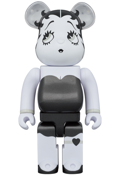 新品 BE@RBRICK Betty Boop(TM) BLACK & WHITE Ver. 100％ & 400％ MEDICOM TOY ベアブリック kaws カウズ BASQUIAT Keith Haring WARHOL_画像3