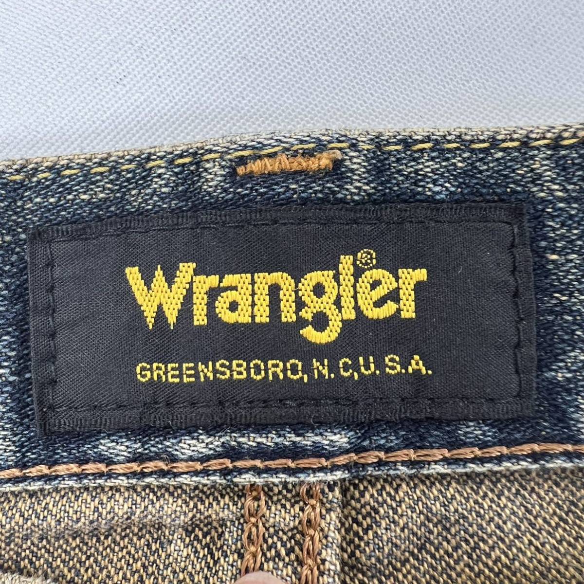 Wrangler ☆ W04033 シルエット良◎ テーパード デニムパンツ ジーンズ W32 アメカジ ストリート 大人カジュアル 古着 ラングラー■Ja6944_画像6