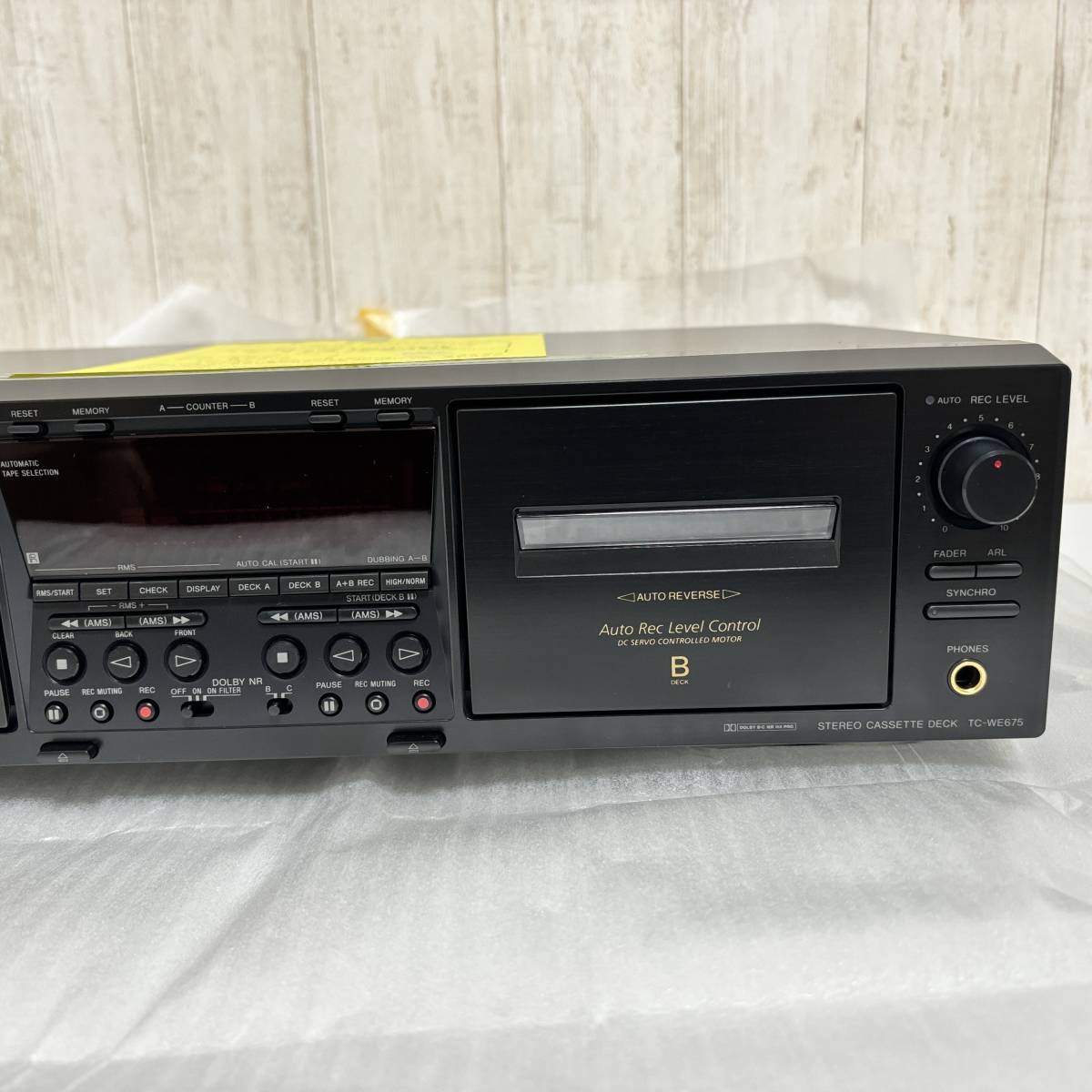 未使用品◆ソニー SONY◆ツインRECリバース・カセットデッキ TC-WE675 W録音_画像4