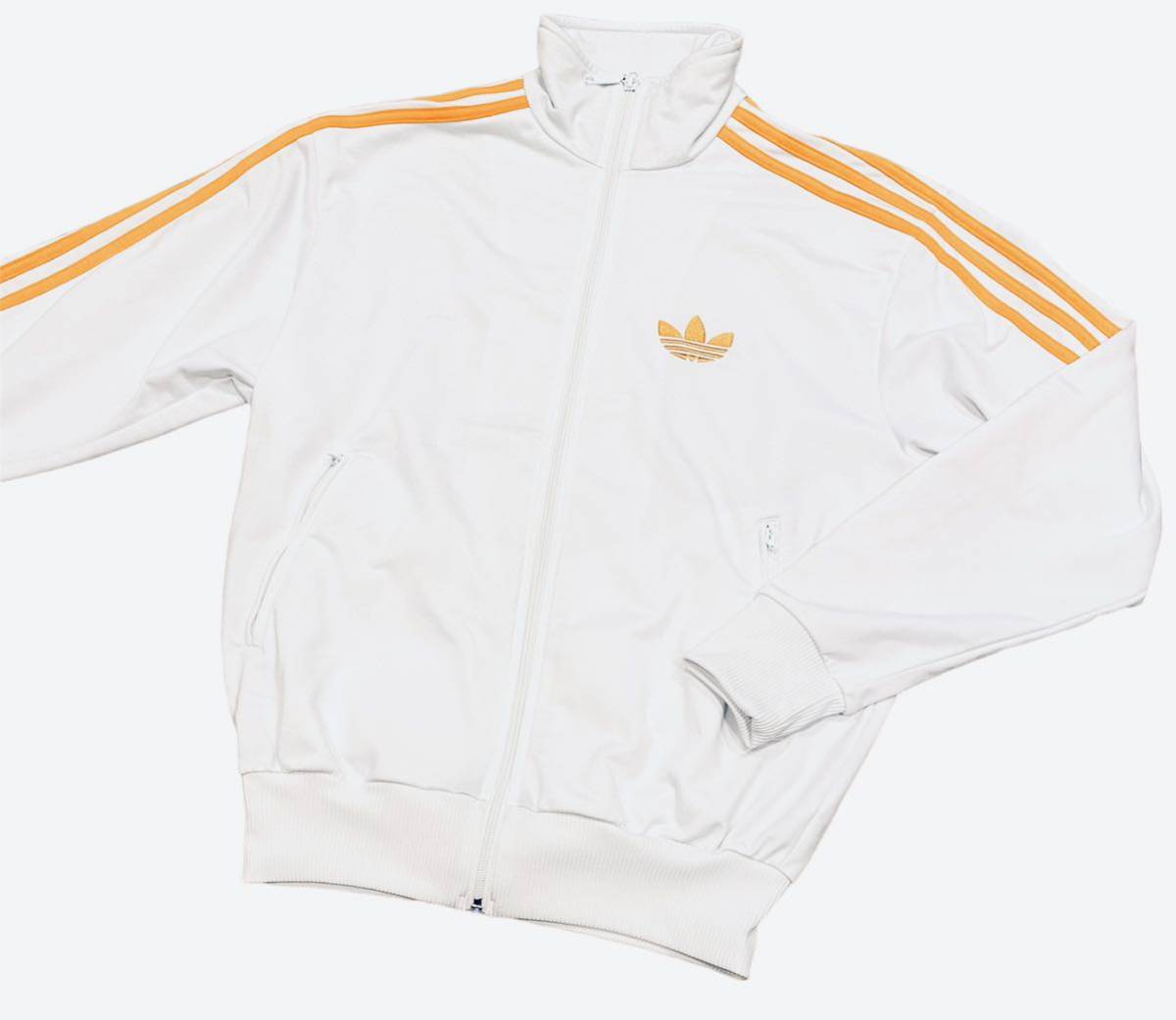 入手困難】ADIDAS トラックジャケット VINTAGE 白 橙 ジャージ 入手困難】ADIDAS トラックジャケット VINTAGE 白 橙 ジャージ