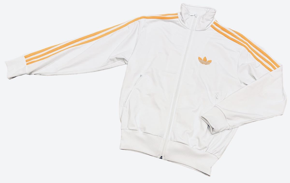 入手困難】ADIDAS トラックジャケット VINTAGE 白 橙 ジャージ 入手困難】ADIDAS トラックジャケット VINTAGE 白 橙 ジャージ
