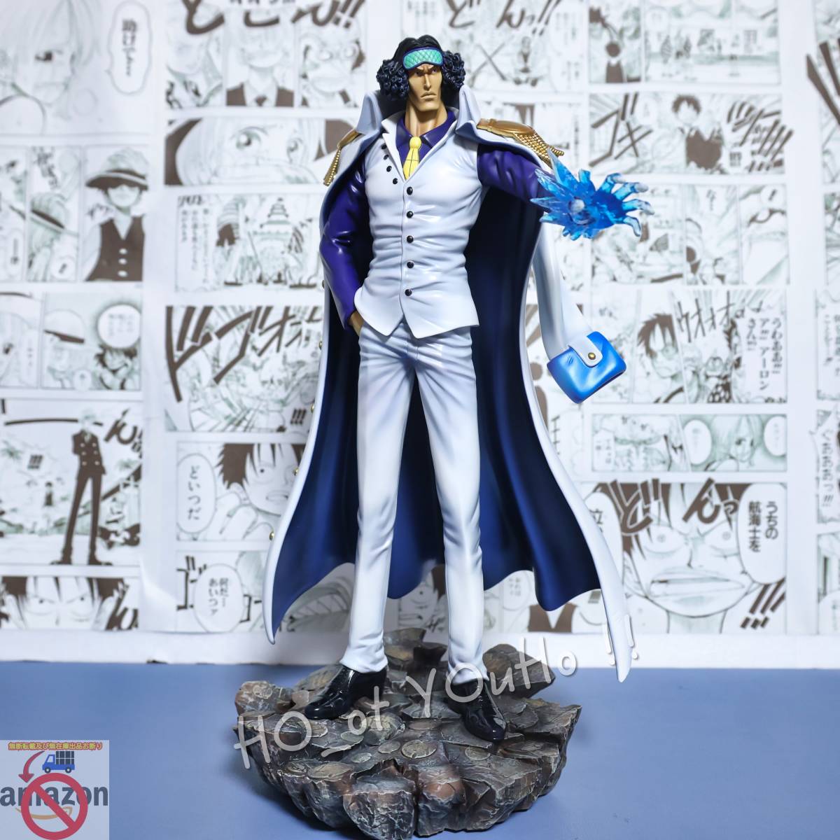 在庫処分 ONEPIECE ワンピース フィギュア 海軍本部大将 青キジ クザン 1/8スケール Brain Hole スタジオ GK完成品 POP.O.P