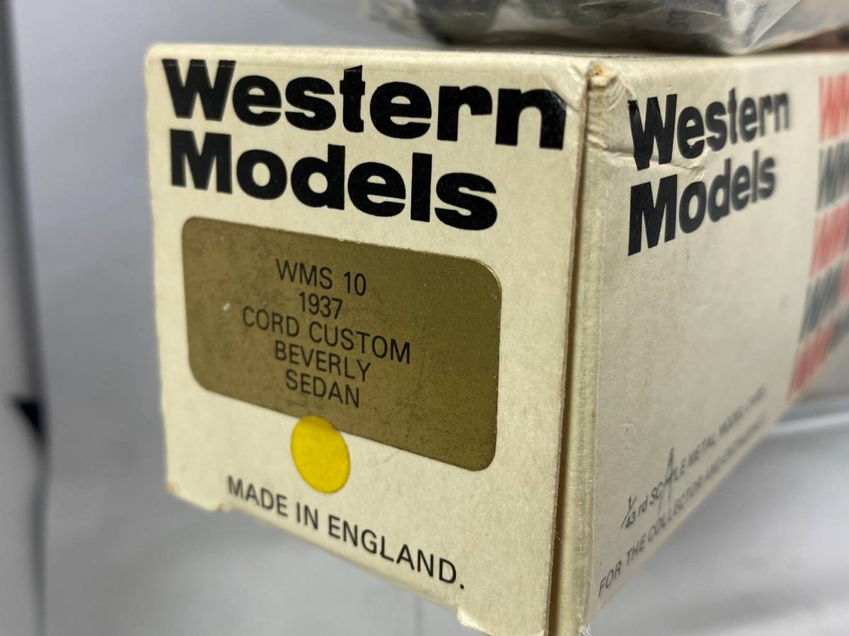 Western Models WMS 1/43 10 1937 CORD CUSTOM BEVERLY SEDAN code Beverly sedan ENGLAND