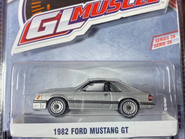 GREENLIGHT グリーンライト 1/64 GL MUSCLE 1982 82 FORD MUSTANG GT フォード マスタング_画像1