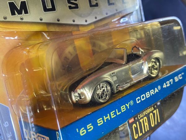 Jada toys ジャダ 1/64 DUB CITY BIGTIME MUSCLE 65 SHELBY COBRA 427 S/C シェルビー コブラ シルバー ブリスター日焼け_画像3