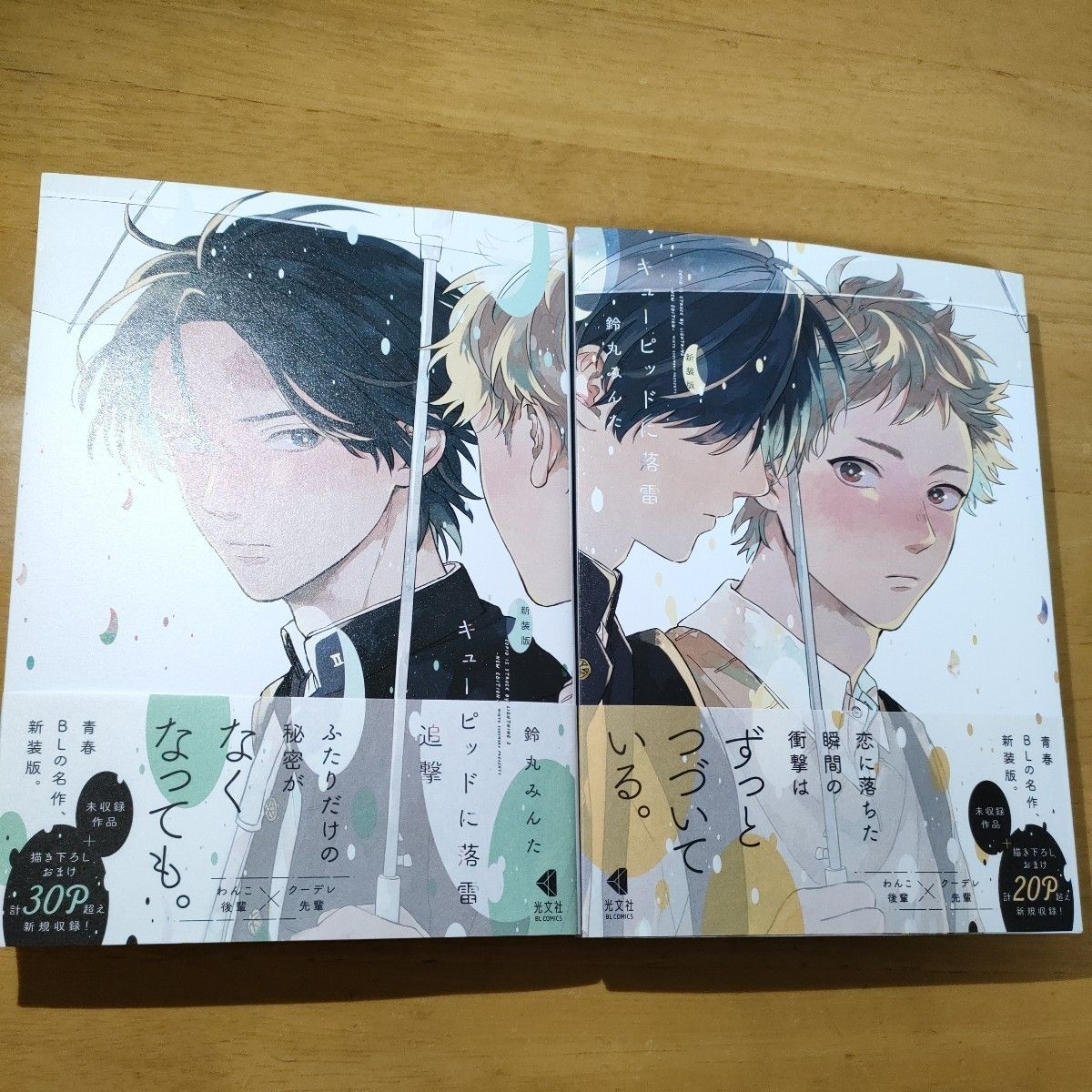 鈴丸みんた 新装版 キューピッドに落雷、新装版 キューピッドに落雷 追撃 2冊　狐の婿取り広告ポストカ　松幸かほ　みずかねりょう 