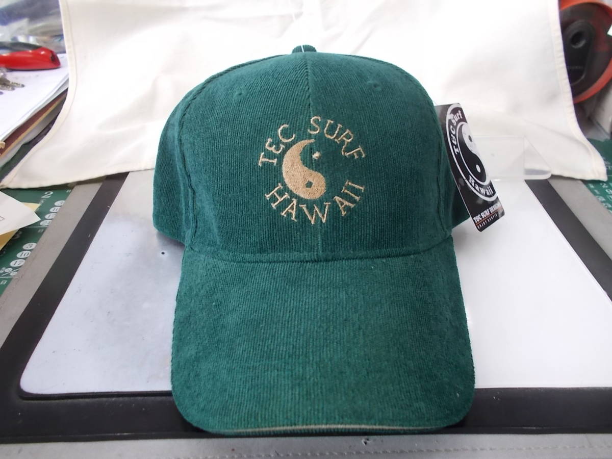 T&C SURF DESIGNS Hawaii タウンアンドカントリー 帽子 キャップ CAP 緑色 グリーン 57～59cm コーデュロイ素材で お洒落_画像3