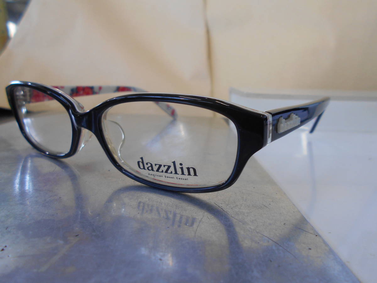 ダズリン dazzlin 眼鏡フレーム DZF-2516-1 花柄がかわいいです！ お洒落_画像2