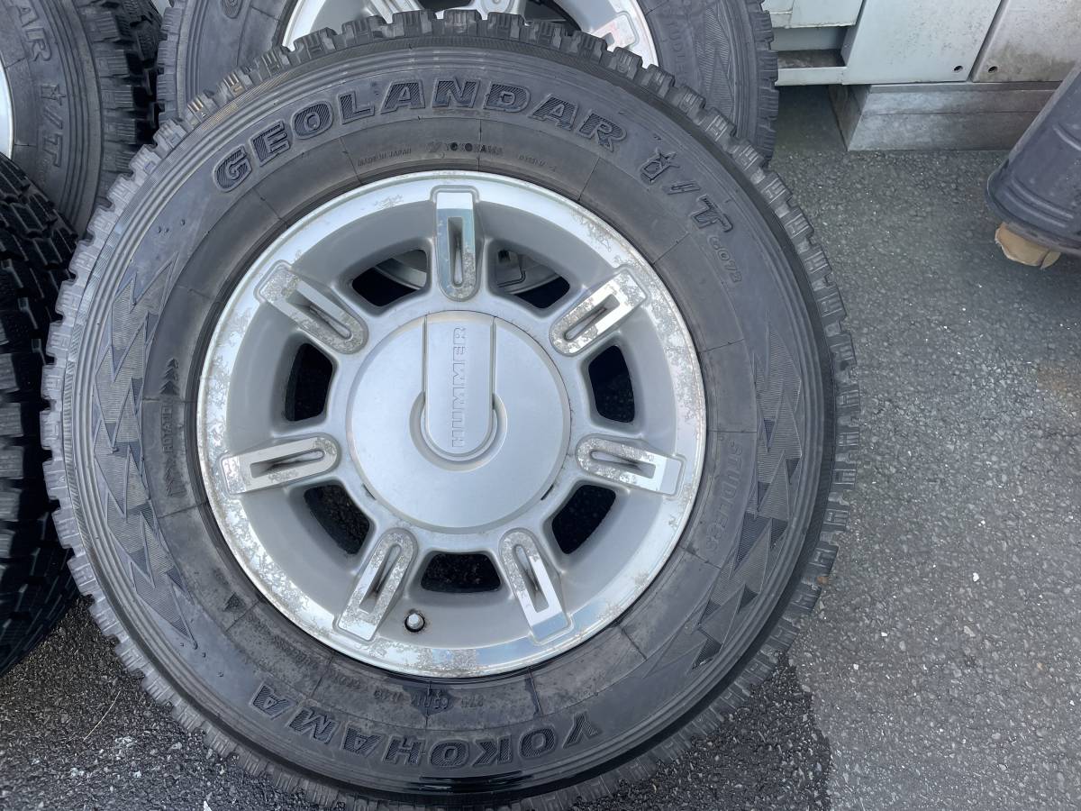 HUMMER H2 純正 17インチ 8.5J PCD165.1 8H +18 GEOLANDAR I/T G072 275/65R17 4本セット 中古品_画像2