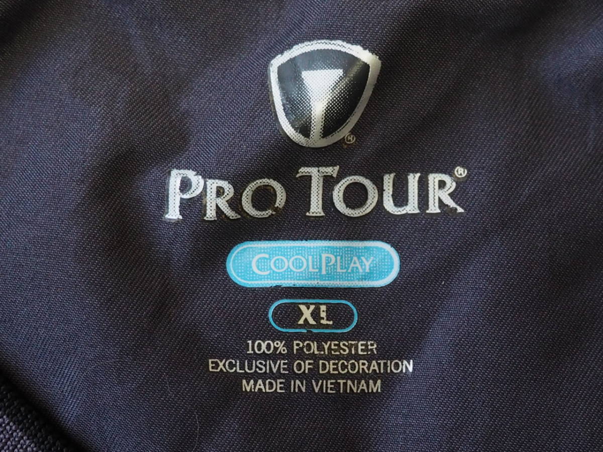 * free shipping * PRO TOUR USA direct import old clothes pull over windbreaker s need Jack men's XL navy gray side pocket attaching 