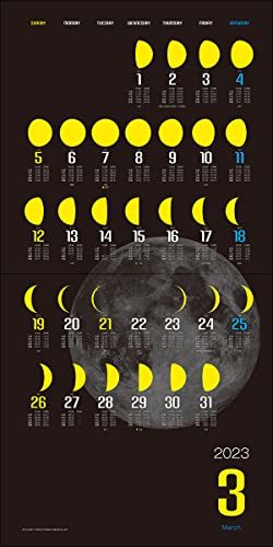 2023年カレンダー 月齢 月の満ち欠けカレンダー (誠文堂新光社カレンダー)_画像10