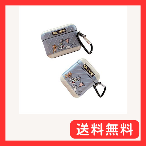 AirPodsケースカバー Tom and Jerry 第1/2世代 AirPods Pro ブルー かわいい エアーポ