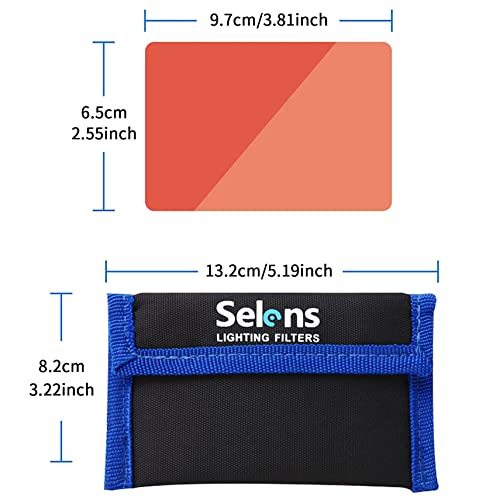 Selens フラッシュ/ストロボ用 カラーフィルターセット 20枚入り 9.5cmx6.5cm 汎用タイプ LEDライ_画像6