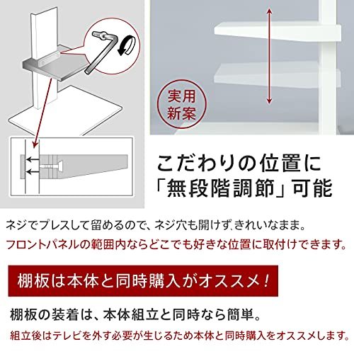 EQUALS イコールズ WALL テレビスタンド V2・V3・V5・S1対応棚板(幅47cmx奥行41.5cm) ラー_画像4