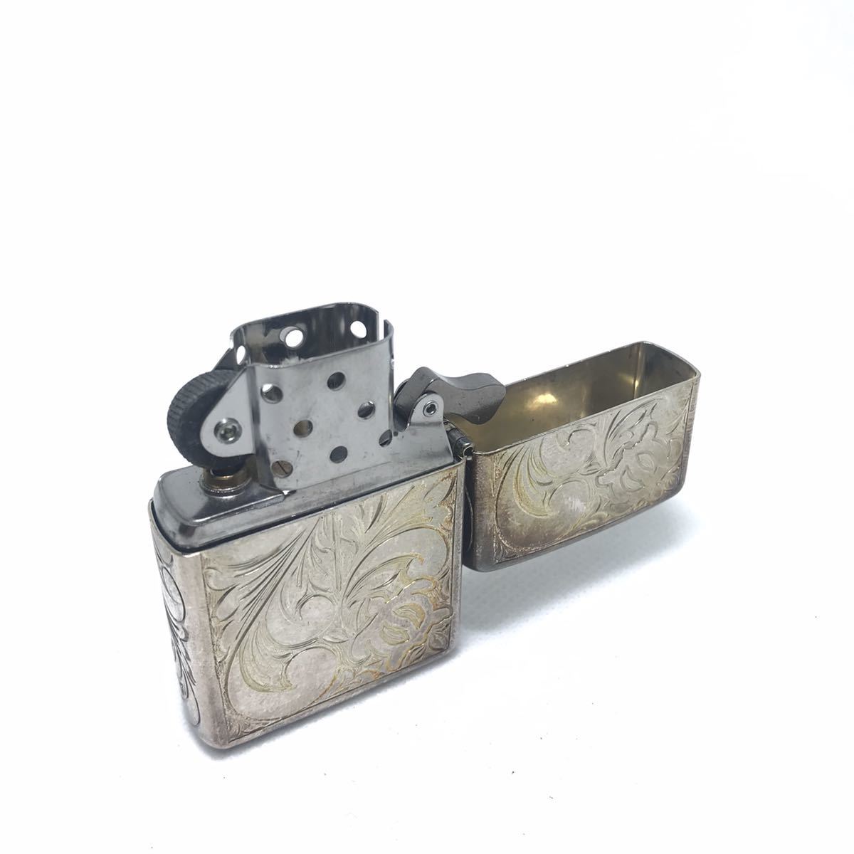 ZIPPO ジッポ Sterling 2002 スターリングシルバー ライター ジッポー オイルライター 保証書付き 火花確認のみ _画像3