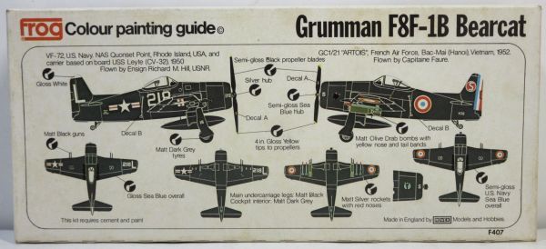 ☆★フロッグ 1/72 F407 グラマン F8F-1B ベアキャット☆★_画像2
