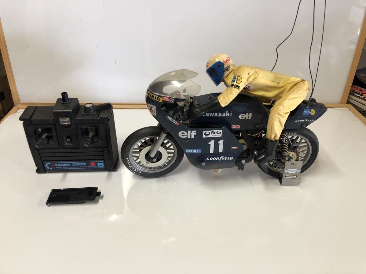 京商 エレックライダー 電動オートバイ フタバプロポセット（FP-T3GS） 中古品 ジャンク扱い品_画像1