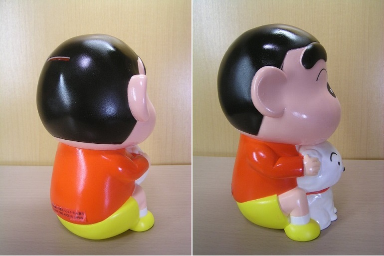 当時物 クレヨンしんちゃん ソフビ 貯金箱 YUTAKA 1993 MADE IN JAPAN ☆未使用～未展示品☆ レトロ 希少 ビンテージ_画像6