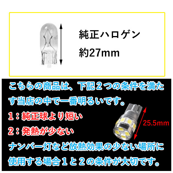 24V車用 4個 T10 T16 6w 2835SMD 12連 車検対応 バス ダンプ 大型車 トラック 車幅灯 ポジション球 スモールランプ ホワイト 24v_画像2