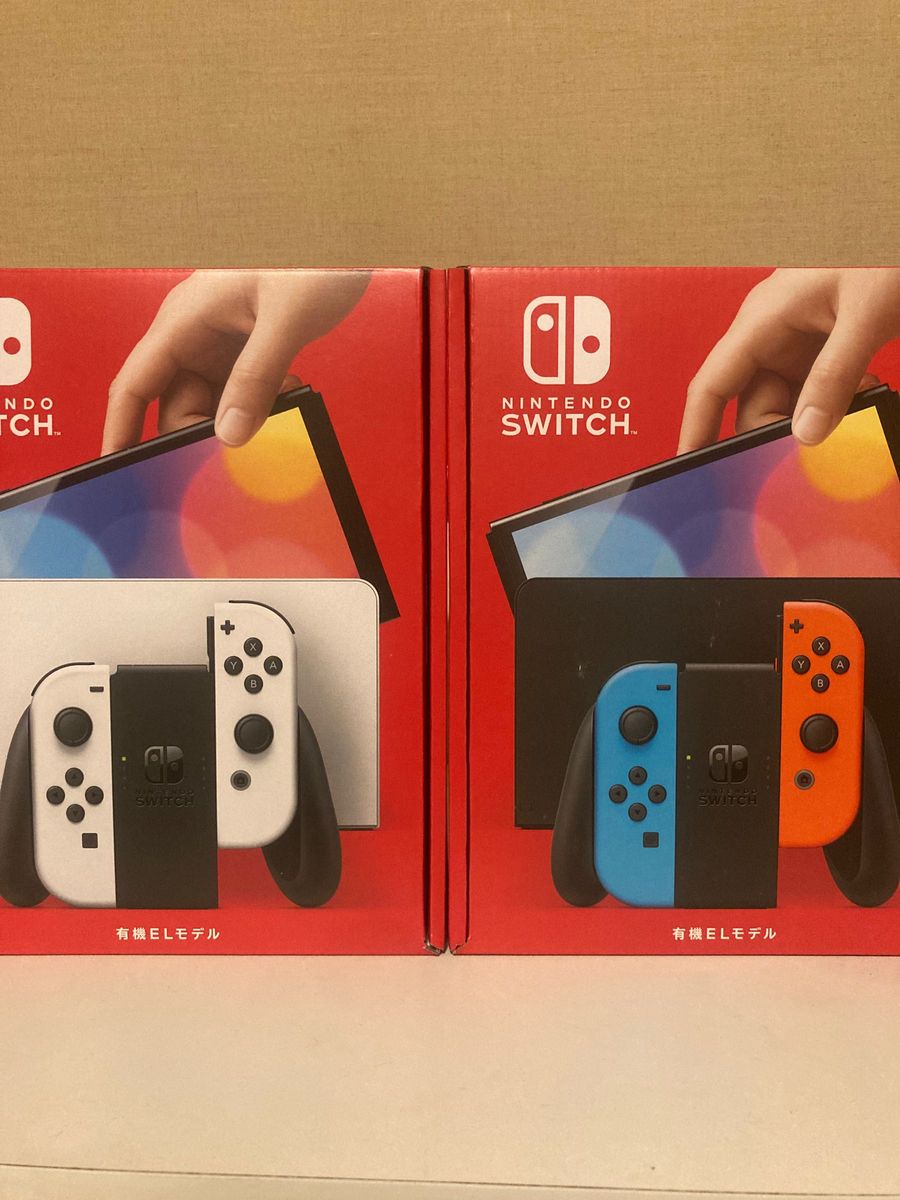 新品未開封品ニンテンドースイッチ本体有機EL ネオン　ホワイト　2台セット