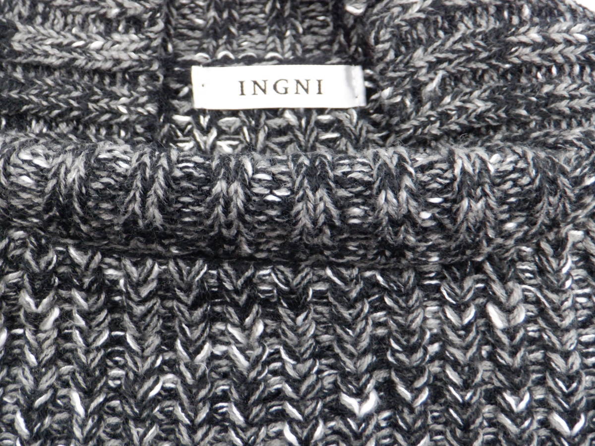 【新品】【INGNI イング】片畦ショート丈 ハイネックニット/クロモク【同梱可能】【トップス】【ニット】_画像6