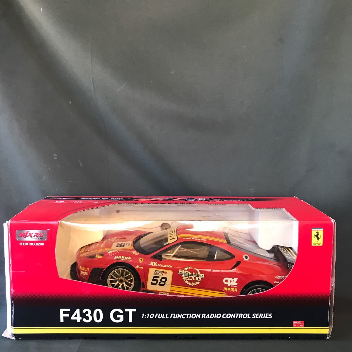 MEIJIAXIN TOYS MJXR/C Technic Ferrari フェラーリ F430 GT 1/10スケール　FULL FUNCTION RADIO CONTROL 本体　プロポ無し　ジャンク品_画像1