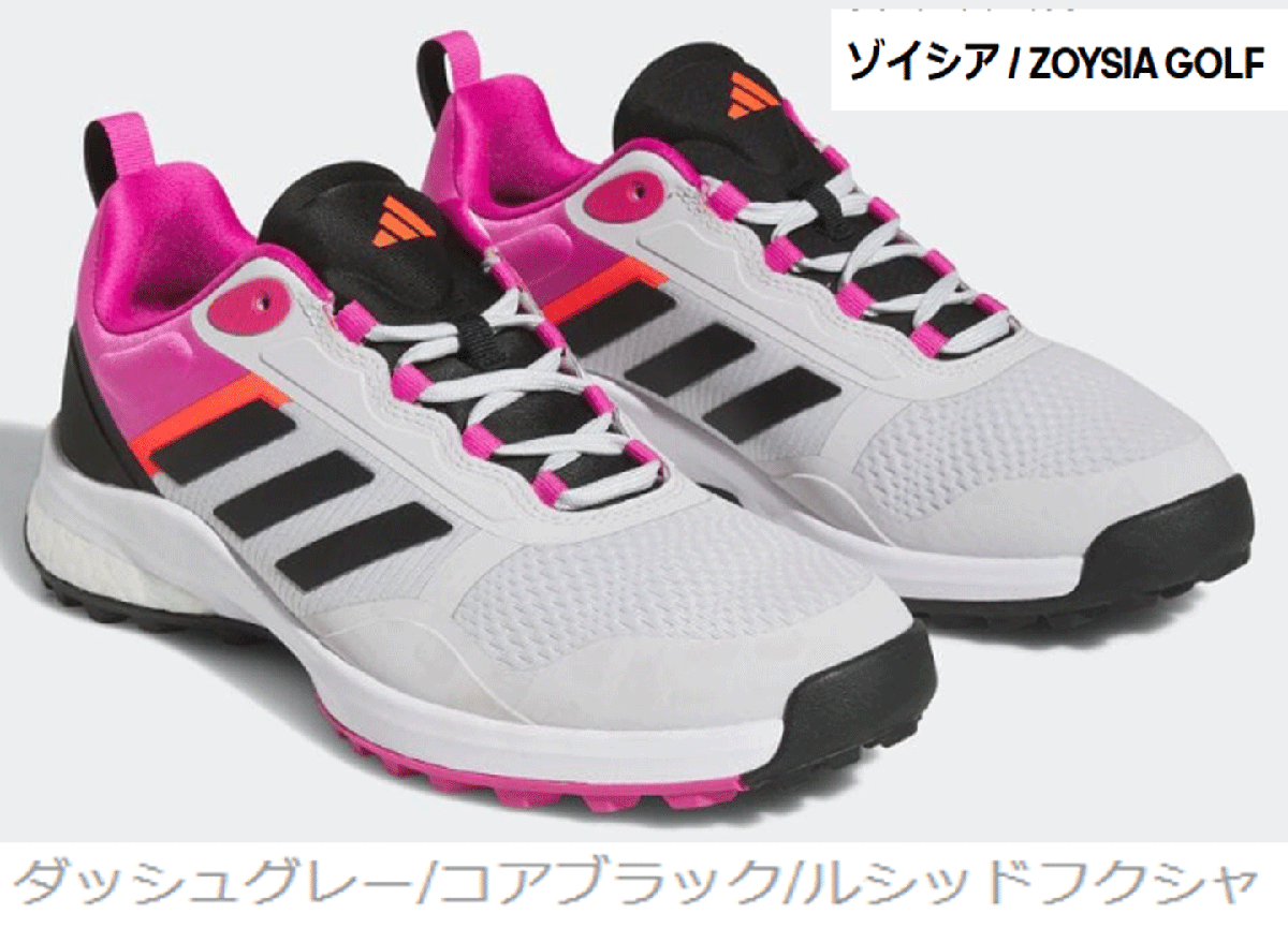 豪華で新しい 新品■アディダス■2023.2■ウィメンズ ゾイジア スパイクレス■HP2156■ダッシュグレー/コアブラック/ルシッドフクシャ■23.0CM■ 23.0cm