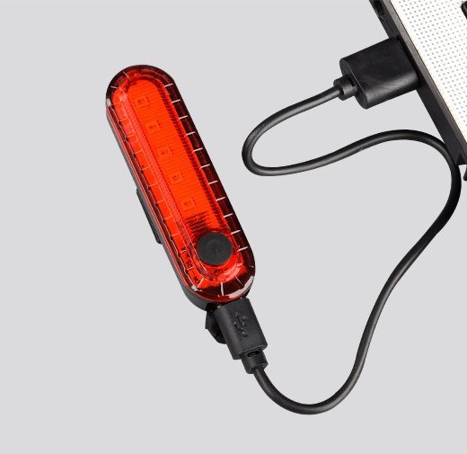 自転車 LED テールライト リアライト　セーフティーライト USB電池式 コンパクト 軽量 防水 工具不要で取り付け　自転車テールライト_画像3