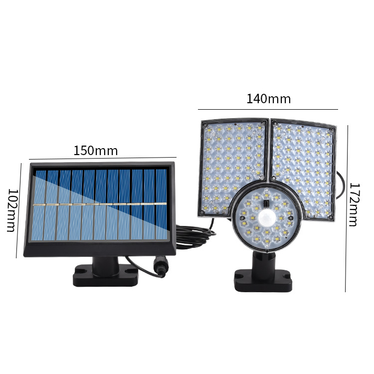 新型 爆光 LEDソーラーライト LEDセンサーライト 防水 　ポーチライト　IP65防水　屋外照明 LED作業灯　防犯ライト_画像9