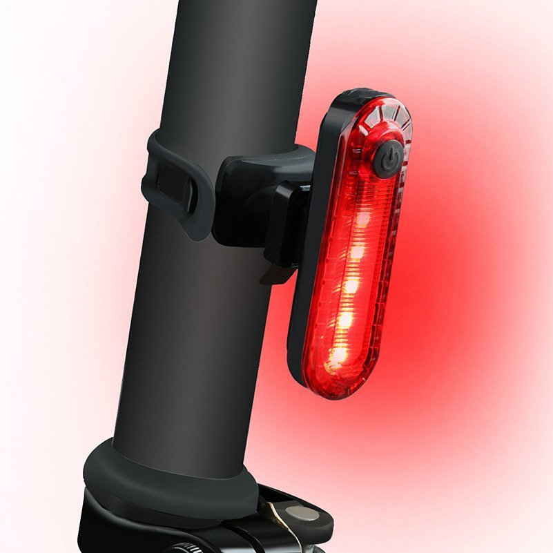 自転車 LED テールライト リアライト　セーフティーライト USB電池式 コンパクト 軽量 防水 工具不要で取り付け　自転車テールライト_画像5
