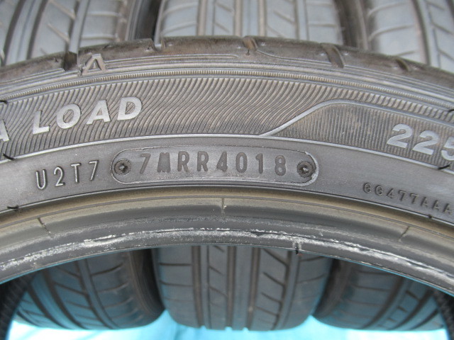 グッドイヤー イーグル LS EXE 225/40R18 92W 中古4本セット 225-40 GRヤリス シビックタイプR VW ゴルフ5 BMW 2シリーズ F44 他 GY エグゼ_画像7