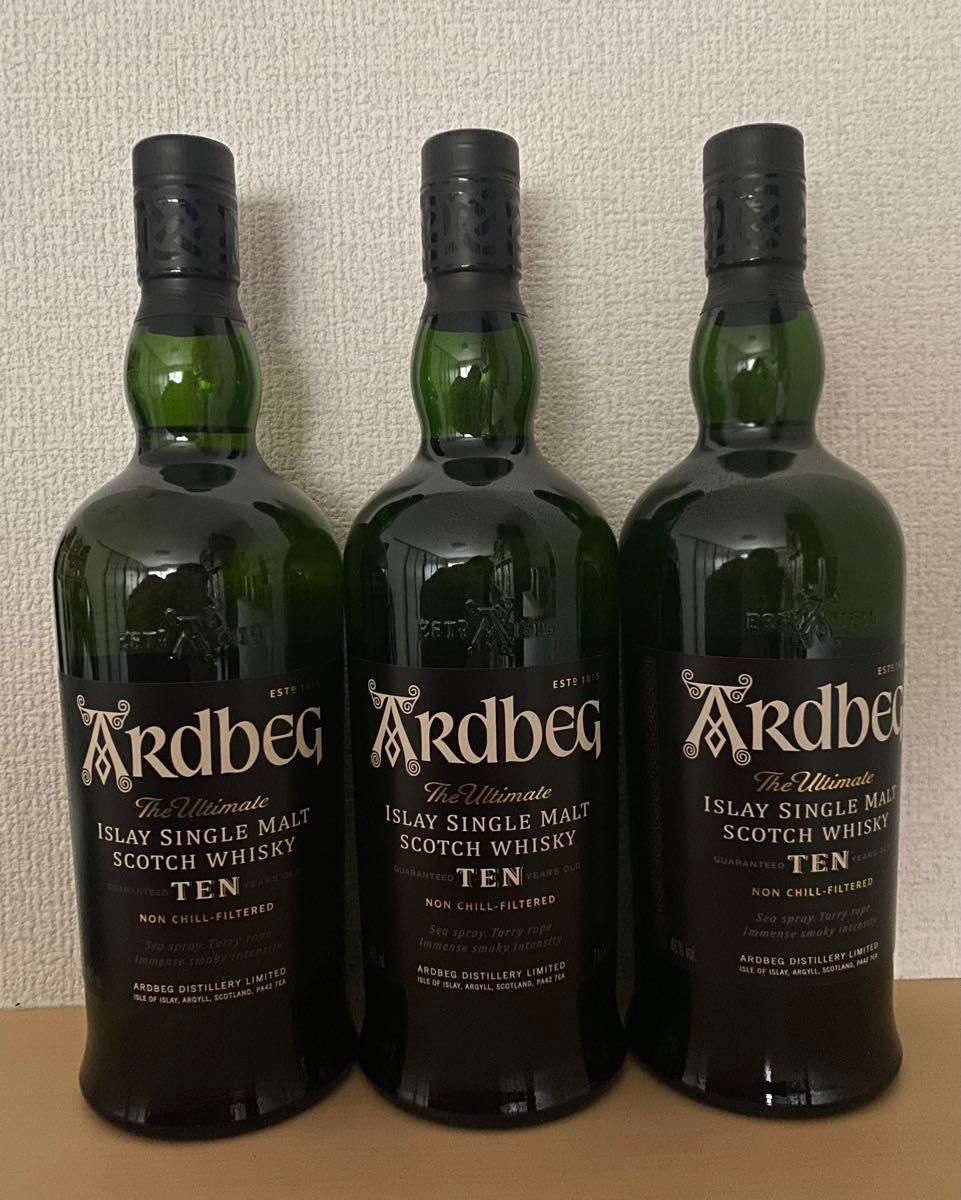 ARDBEG アードベッグ TEN 10年　3本セット　箱入り　 シングルモルト スコッチウイスキー　正規品