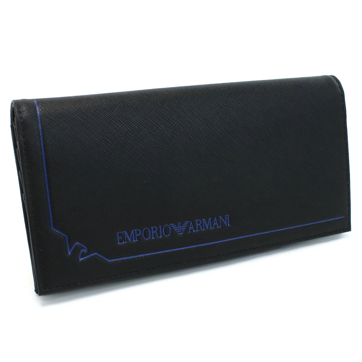 エンポリオアルマーニ EMPORIO ARMANI 長財布ニ折小銭入付き ブランド Y4R170　Y731E　80001 BLACK ブラック_画像1