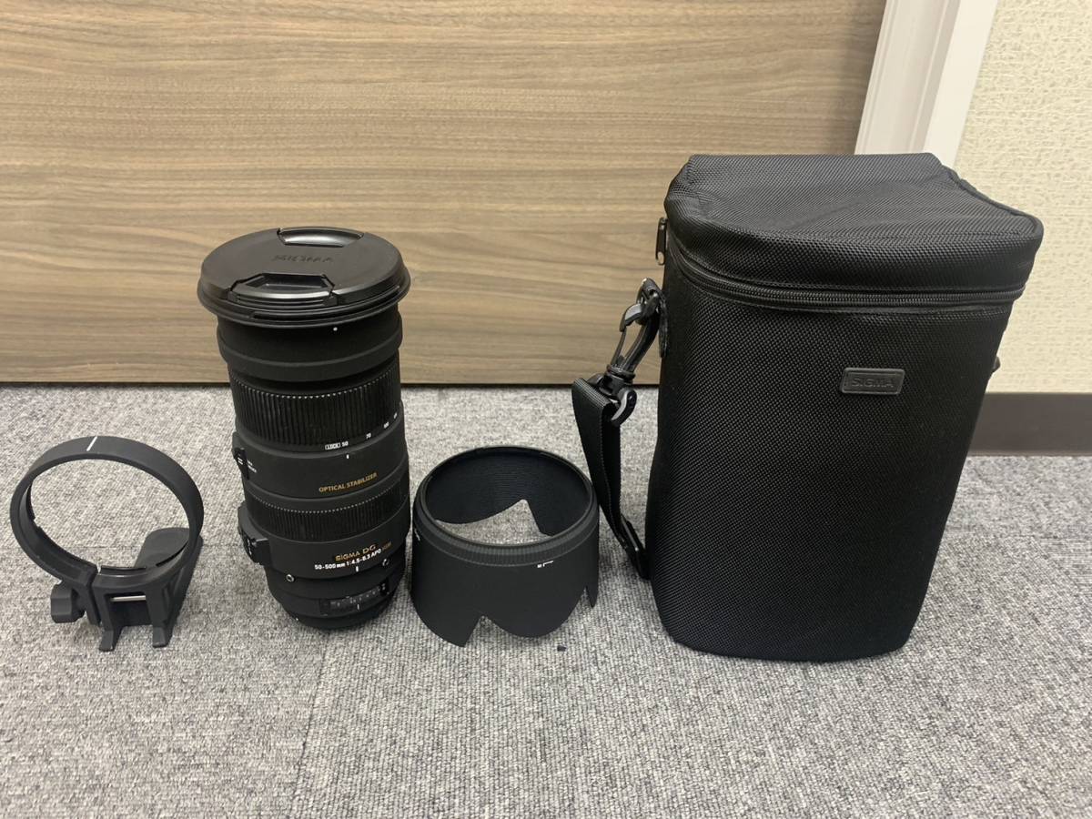 【GO 5800】1円～ SIGMA シグマ カメラレンズ APO 50-500ｍｍ 4.5-6.3 DG HSM キャノン用 超望遠 現状品_画像1