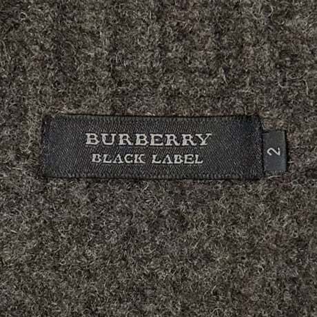 TB935さ@ BURBERRY BLACK LABEL 極上ウール ケーブルニット セーター 長袖 メンズ サイズ2/M_画像9