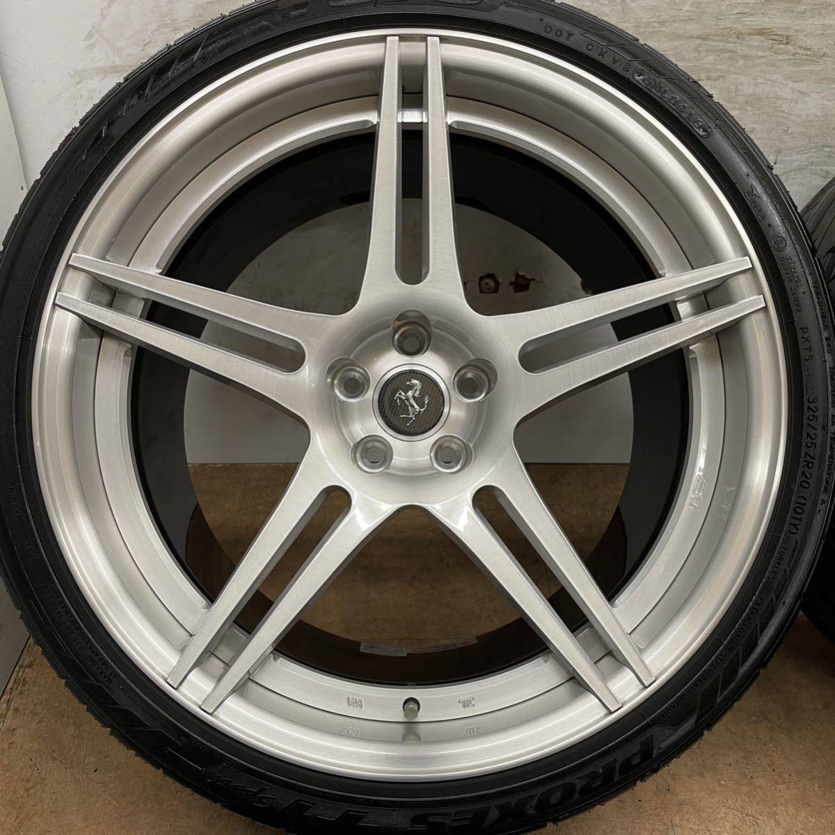 送料無料！希少品！美品！BC Forged 20インチ 8.5J +20 12J +38 PCD108 5H トーヨー 235/30R20 325/25R20 フェラーリ F430 F360 4本セット_画像4