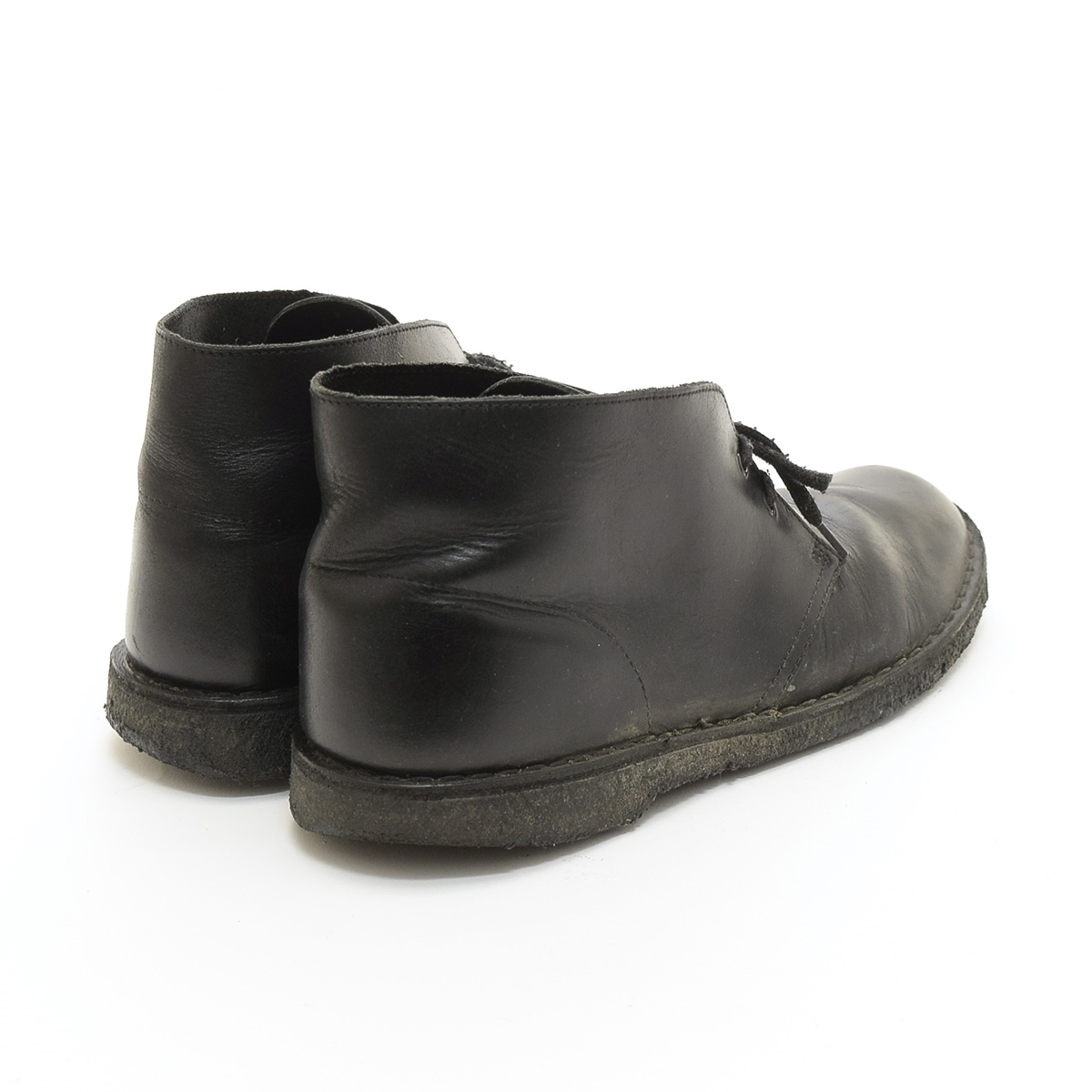 *495146 Clarks Clarks * ботинки чукка desert boots размер UK10/29.0cm кожа мужской черный 