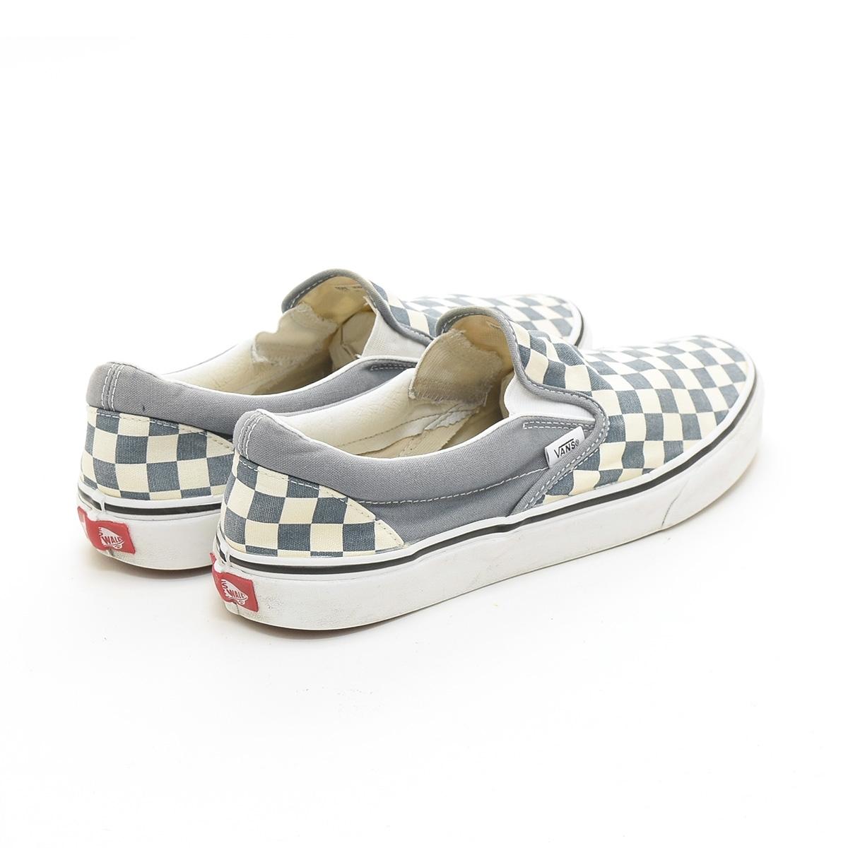 ●495506 VANS バンズ ヴァンズ ●スニーカー スリッポン SLIP-ON チェッカー サイズ28.0cm メンズ ブルーグレー チェック_画像2