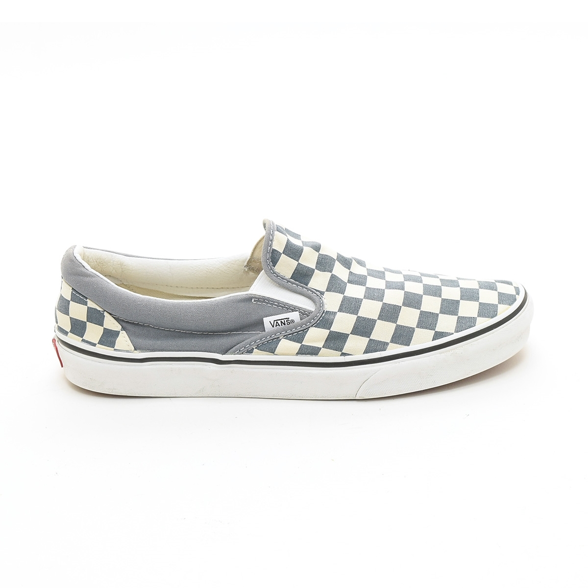 ●495506 VANS バンズ ヴァンズ ●スニーカー スリッポン SLIP-ON チェッカー サイズ28.0cm メンズ ブルーグレー チェック_画像4