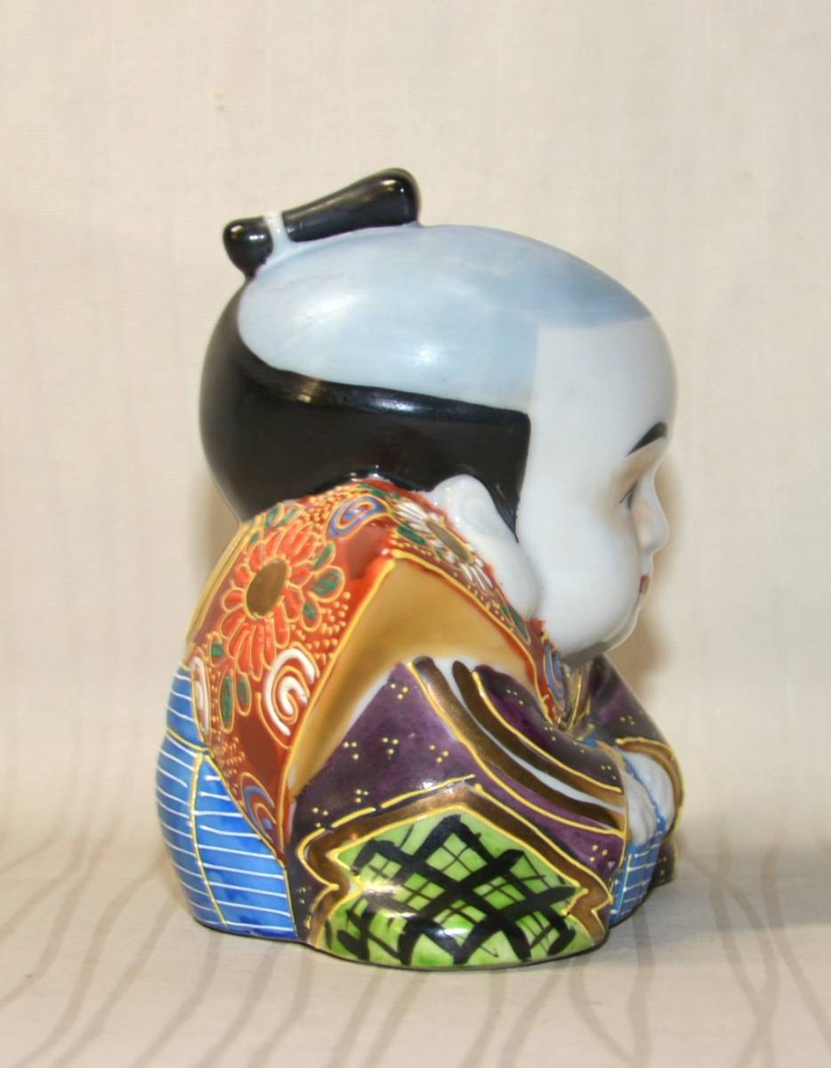 初荷です ◇九谷焼 福助 ふくすけ 置物 ◇可愛い顔で置きやすい 初荷です ◇九谷焼 福助 ふくすけ 置物 ◇可愛い顔で置きやすい