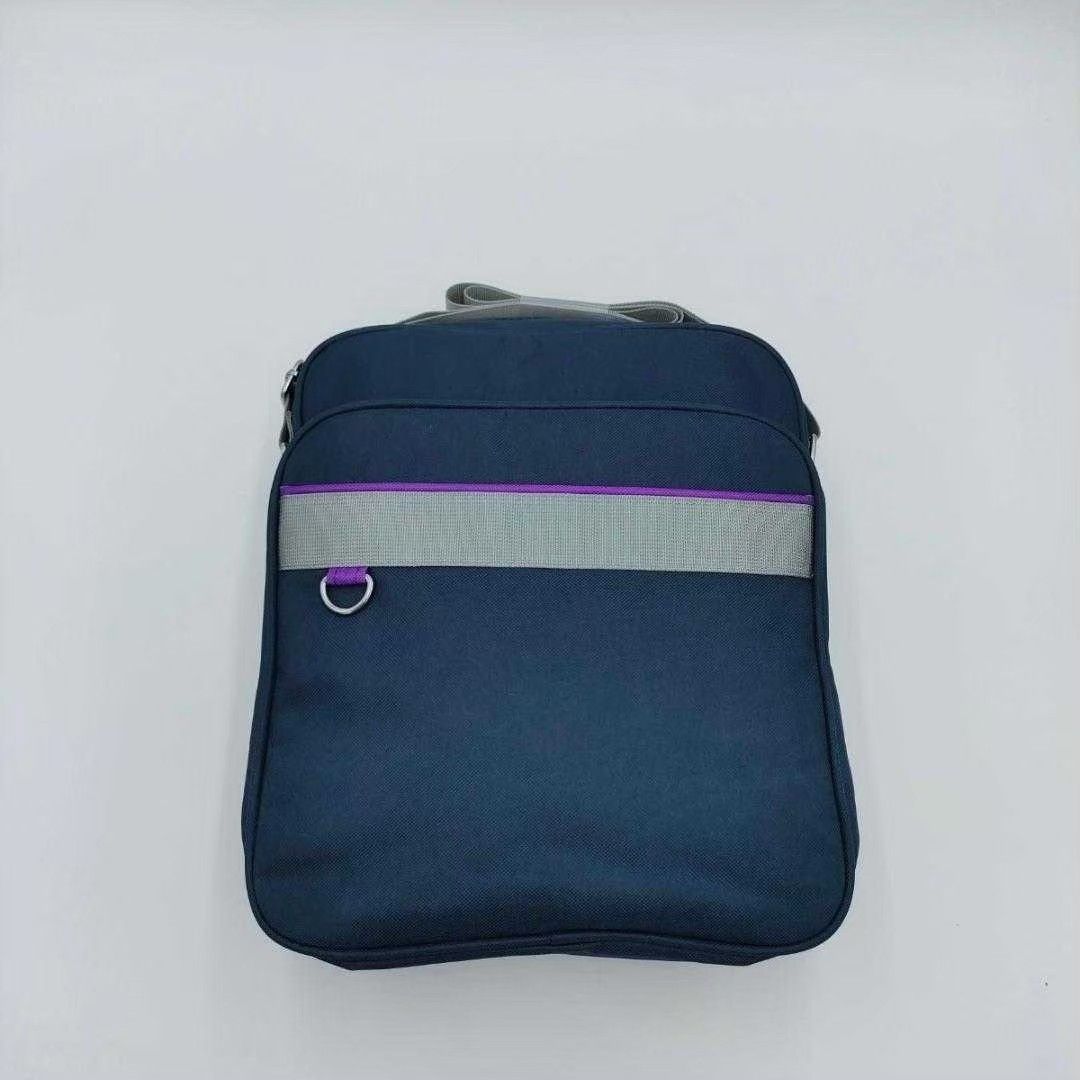 【1個/大/紫】スクールバッグ スクバ  紫ライン 即購入 通学カバン バック バッグ かばん JK 縦型スクバ ショルダーバッグ
