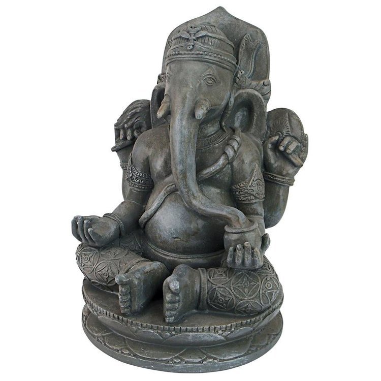 ガネーシャ彫像 ヒンドゥー教の象神彫像 夢をななえるゾウ 繁栄幸運成功神 エスニック置物彫刻 贈り物 輸入品_画像2
