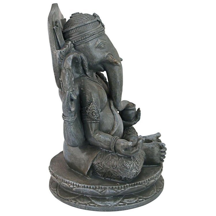 ガネーシャ彫像 ヒンドゥー教の象神彫像 夢をななえるゾウ 繁栄幸運成功神 エスニック置物彫刻 贈り物 輸入品_画像5