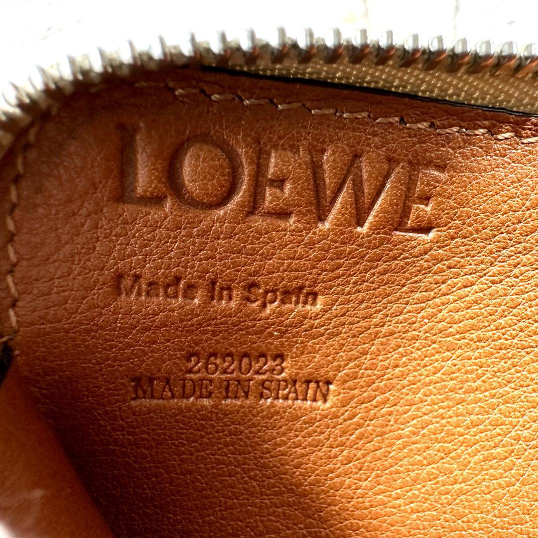 LOEWE　ロエベ　ビック アナグラム　ラウンドファスナー　長財布　ベージュ　ラウンドジップ　C500T12X03　クラシックカーフ_画像7