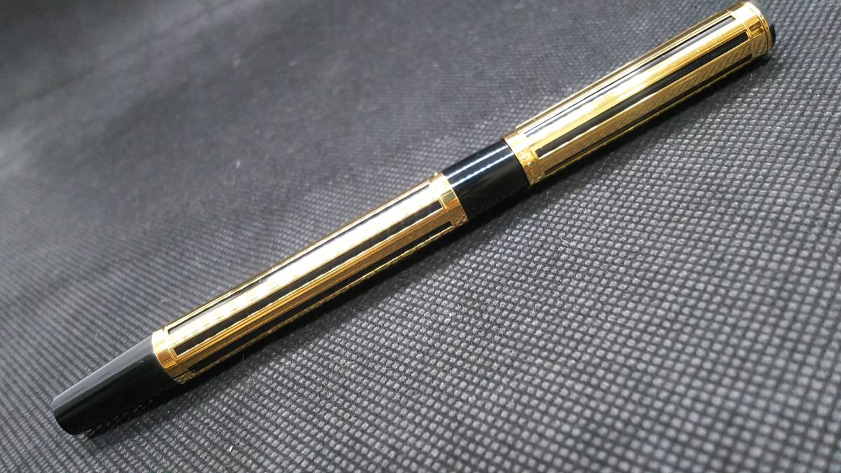 送料無料 レア ウォーターマン 万年筆 ウォーターミナ 44 ゴールド (Waterman fountain pen Watermina nib: 18k Medium)_画像2