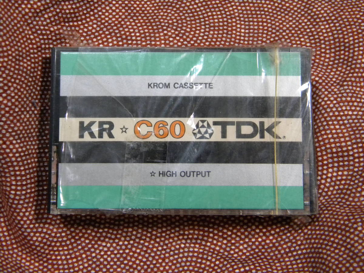 TDK　クロムカセットテープ　KR C60 レトロ　ストライプパッケージバージョン「KR」製品の最終世代