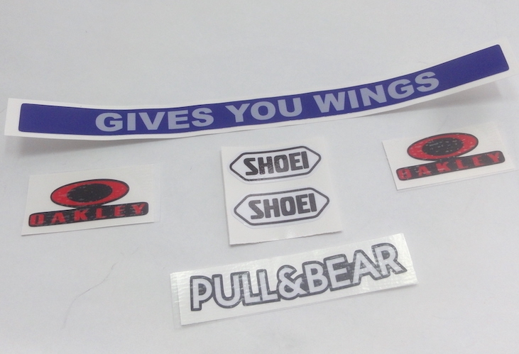 マルク マルケス GIVE YOU WINGS バイザーステッカー PULL & BEAR セット ヘルメット New デカール_画像1