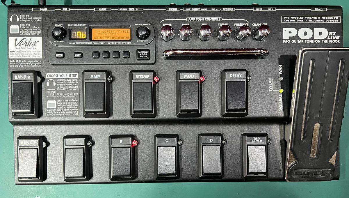 LINE6 POD XT LIVE ライン6 フロアマルチエフェクター アダプターなし　(140s)_画像1